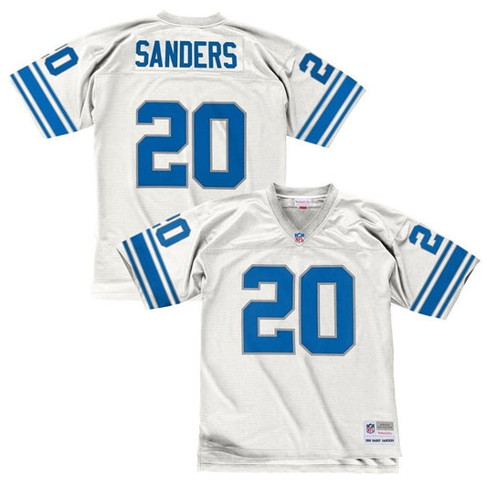 BS 1996 Detroit Lions Road White Legacy Jersey