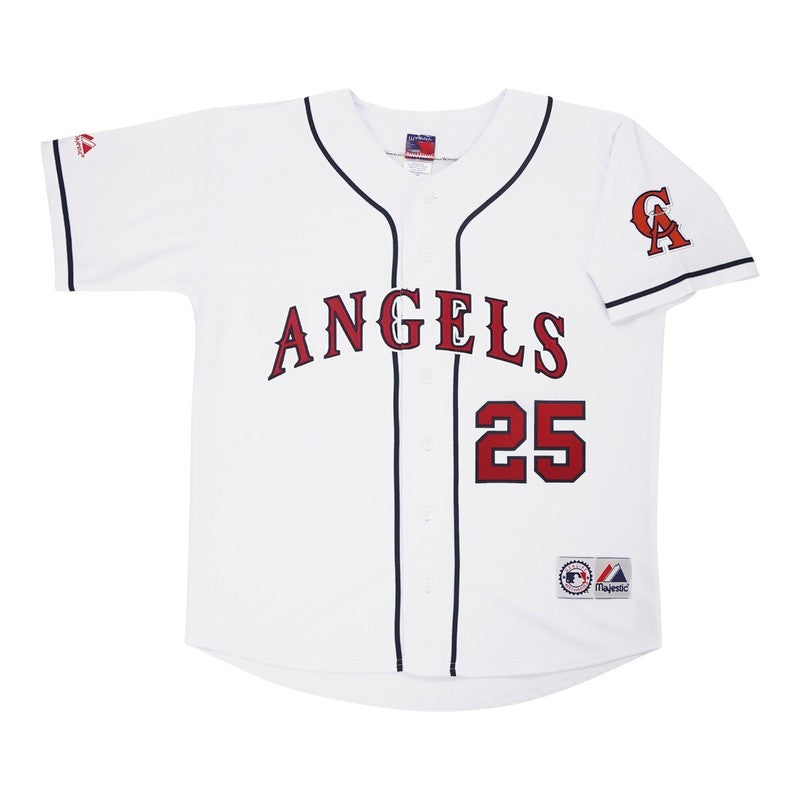 TG CA Home White Throwback Jersey Team Patch