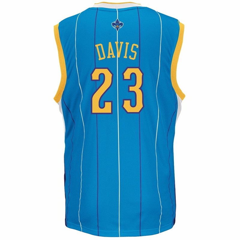 AD New Orleans Hornets Replica Blue Jersey