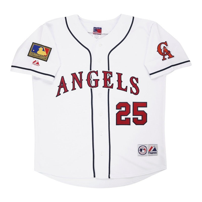 JE 1994 CA Home White Jersey 125th Patch