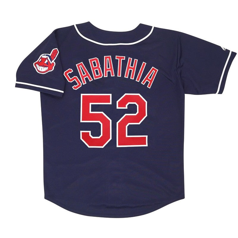 Cc Sabathia Cleveland Indians Baseball jersey retro stitched fan gear RTJ02245