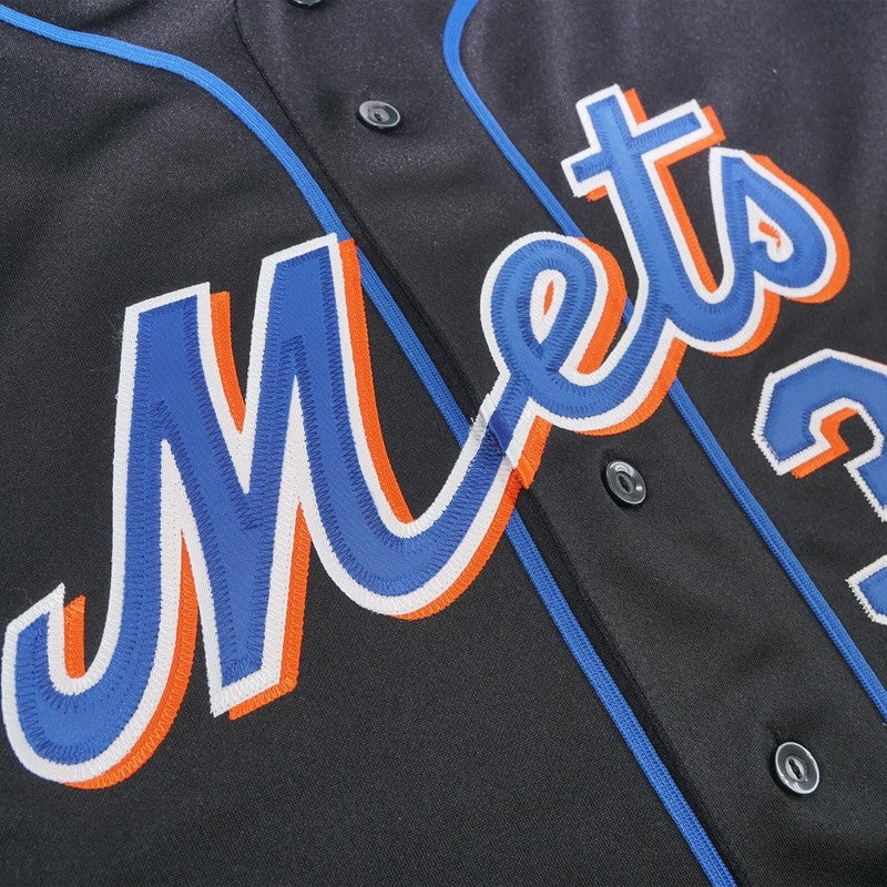 MP 2002 NYM 40th Anniversary Alternate Black Jersey