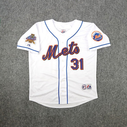 Mike Piazza 2002 New York Mets 2002 Baseball jersey retro stitched fan gear RTJ02062