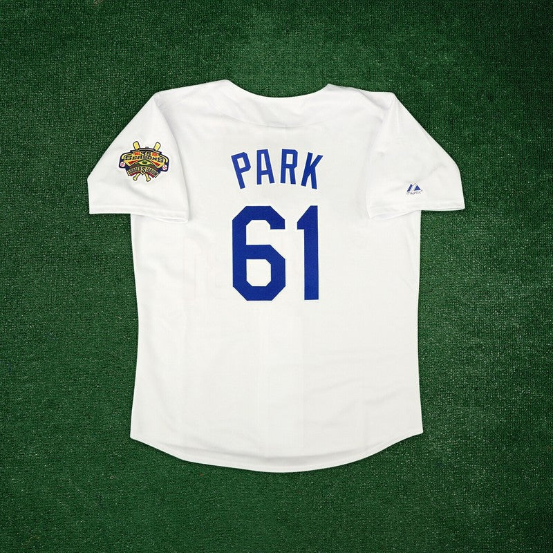 CH Park 1996 LAD 30th Anniv. Cooperstown Home White Jersey