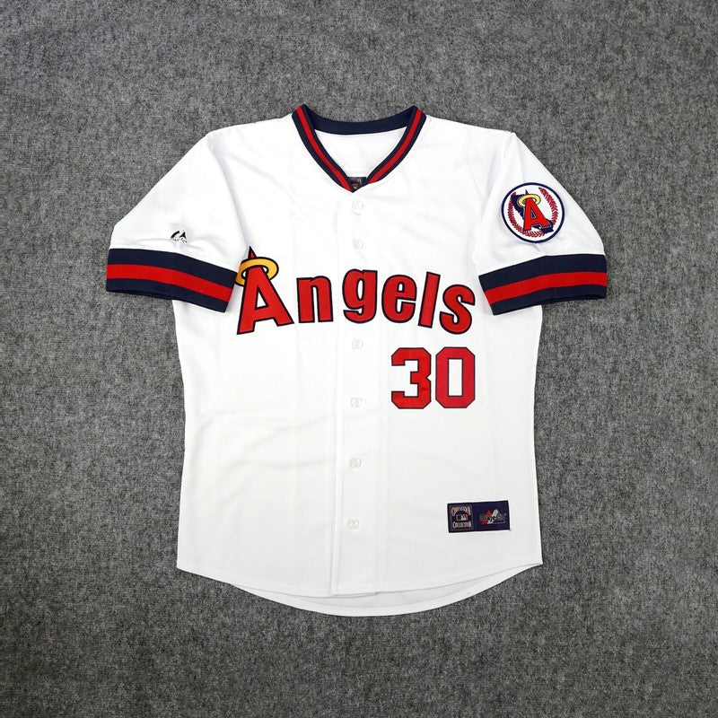 Nolan Ryan California Angels Baseball jersey retro stitched fan gear RTJ02290