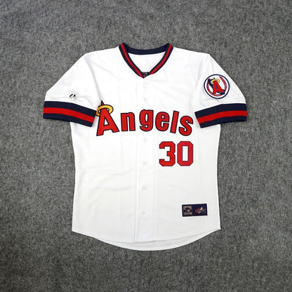 Nolan Ryan California Angels Baseball jersey retro stitched fan gear RTJ02290