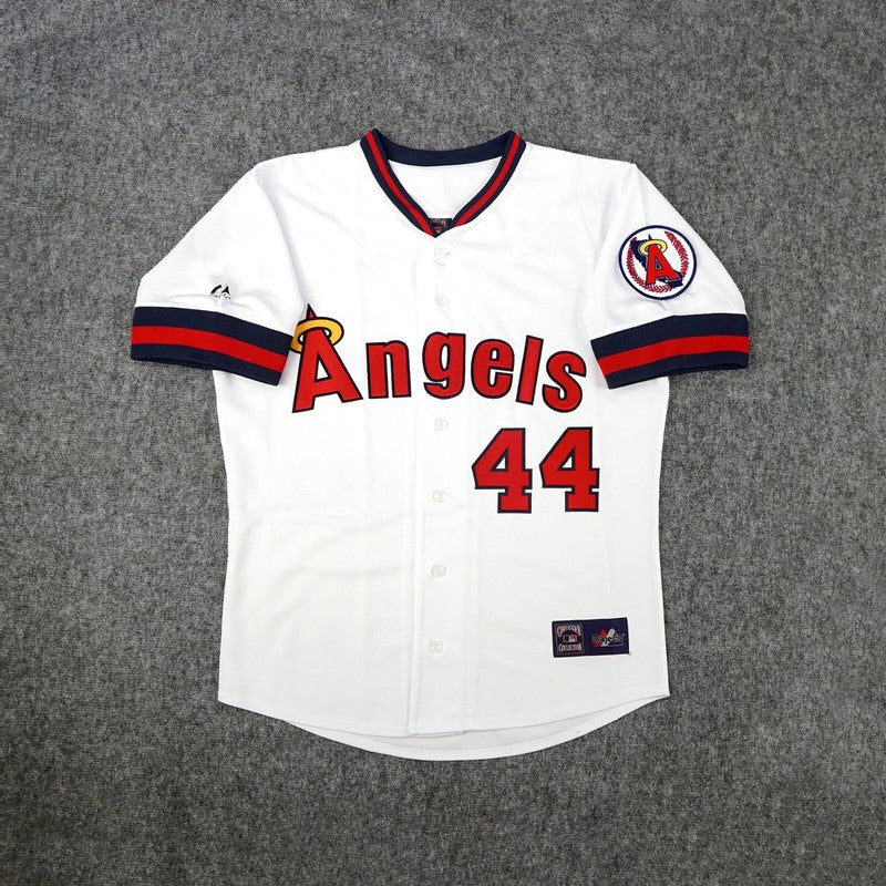 Reggie Jackson California Angels Baseball jersey retro stitched fan gear RTJ02243