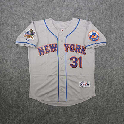 Mike Piazza 2002 New York Mets 2002 Baseball jersey retro stitched fan gear RTJ02117