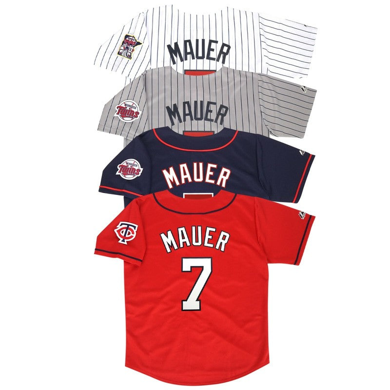 Joe Mauer Minnesota Twins Baseball jersey retro stitched fan gear RTJ02132