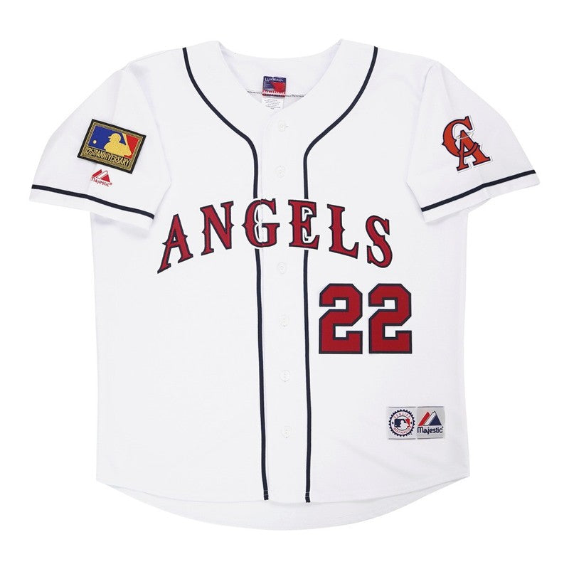 BJ 1994 CA Home White Jersey 125th Patch