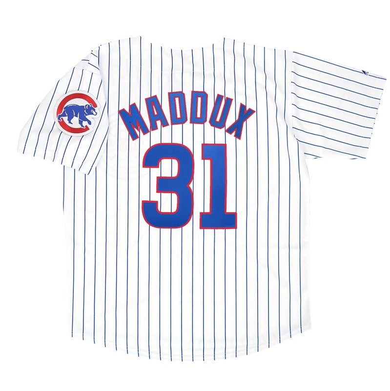 Greg Maddux Chicago Cubs Baseball jersey retro stitched fan gear RTJ02077