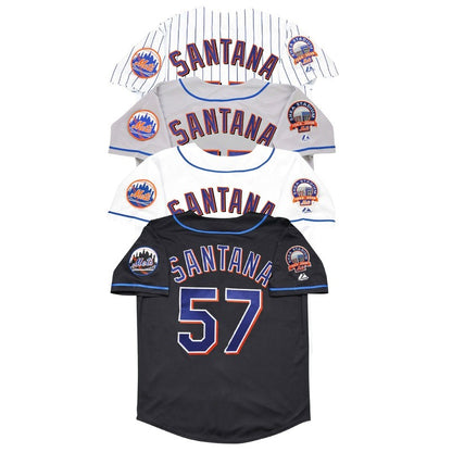 Johan Santana 2008 New York Mets 2008 Baseball jersey retro stitched fan gear RTJ02206