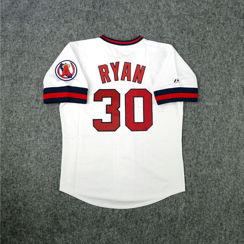 Nolan Ryan California Angels Baseball jersey retro stitched fan gear RTJ02290
