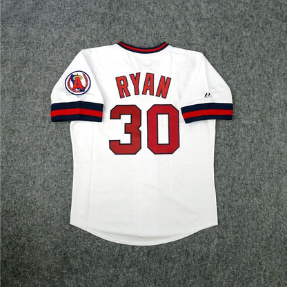 Nolan Ryan California Angels Baseball jersey retro stitched fan gear RTJ02290