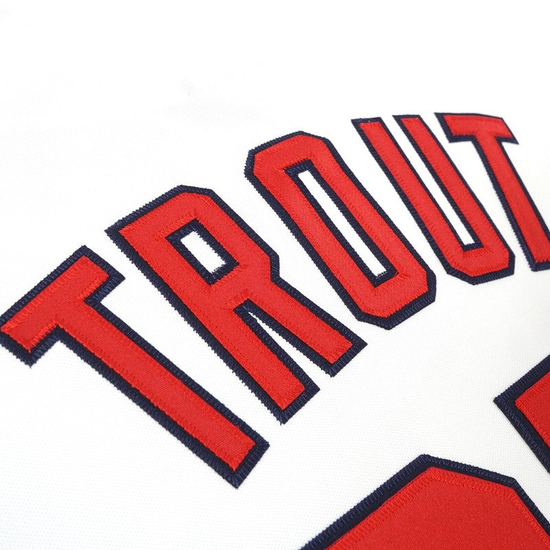 Mike Trout California Angels Baseball jersey retro stitched fan gear RTJ02232