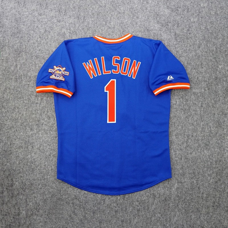Mookie Wilson 1986 New York Mets 1986 Baseball jersey retro stitched fan gear RTJ02211
