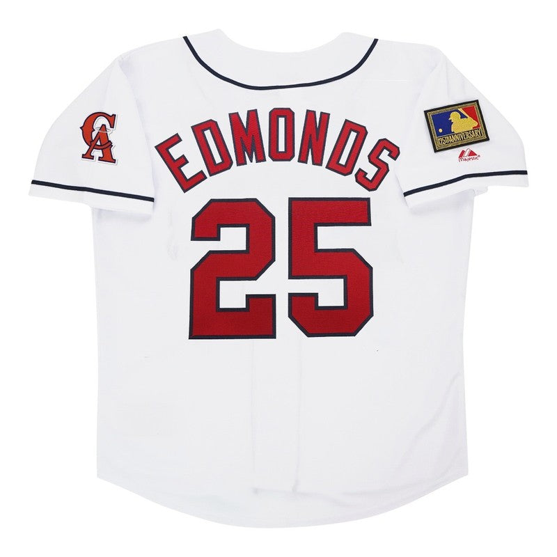 JE 1994 CA Home White Jersey 125th Patch
