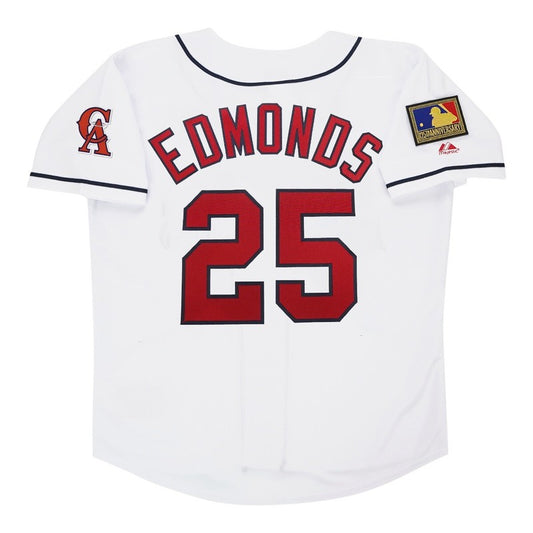JE 1994 CA Home White Jersey 125th Patch