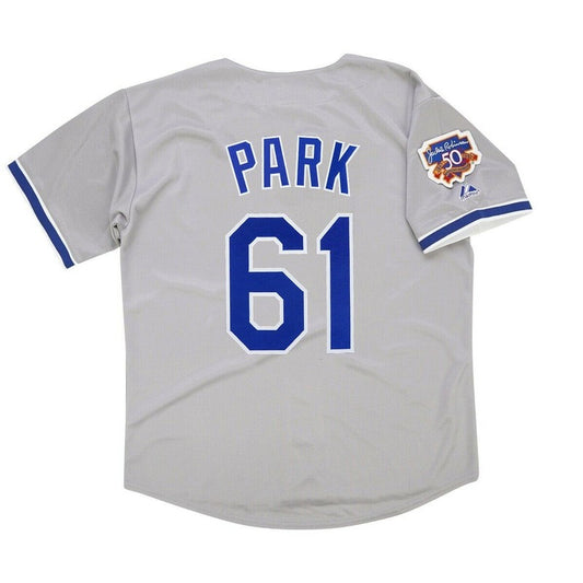 CH Park 1997 LAD Road Jersey Jackie 50th Patch