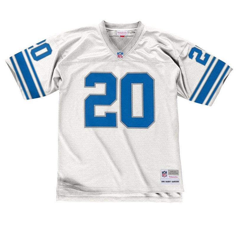 BS 1996 Detroit Lions Road White Legacy Jersey