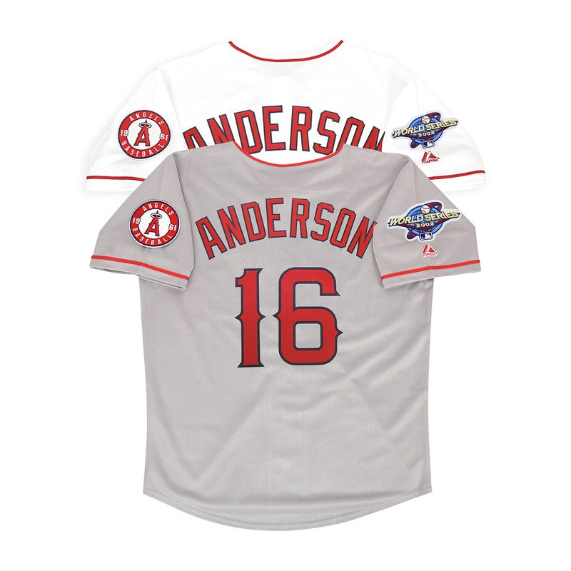 Garret Anderson Los Angeles Angels 2002 Baseball jersey retro stitched fan gear RTJ02112