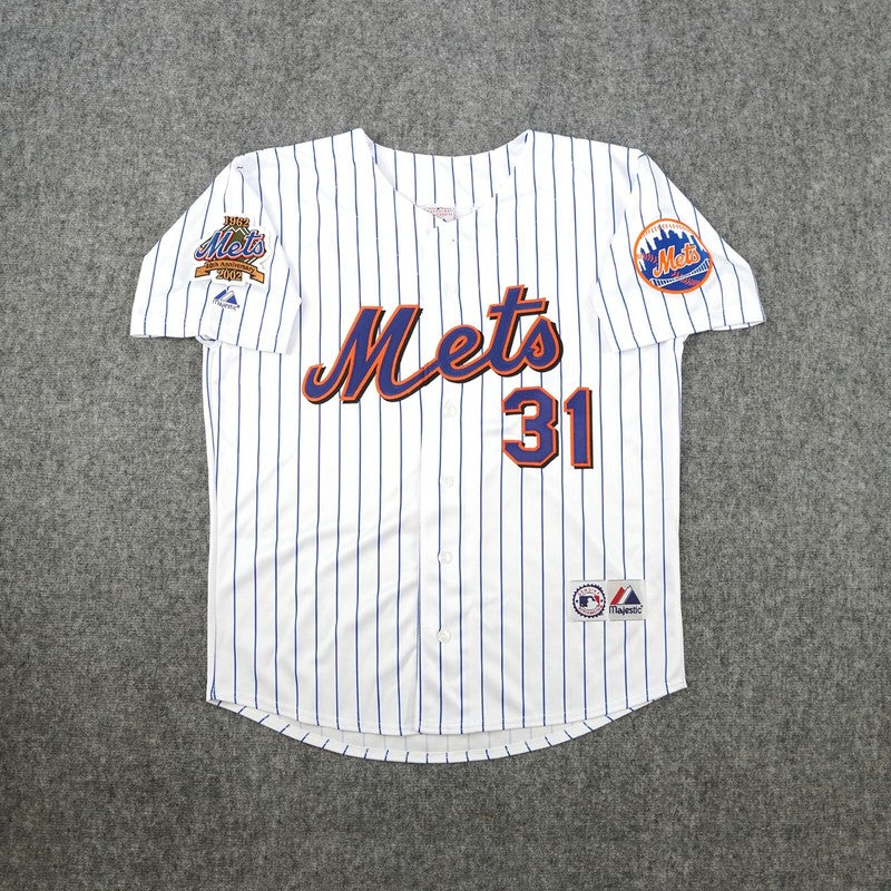 MP 2002 NYM 40th Anniversary Home White Jersey