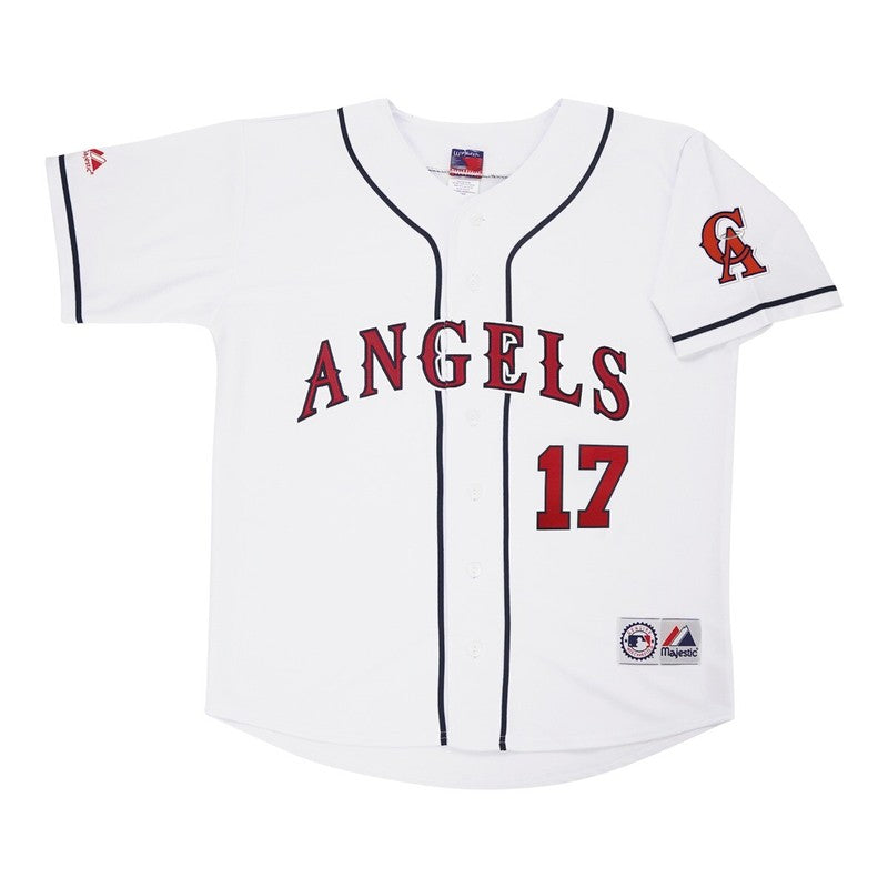 DE CA Home White Throwback Jersey Team Patch