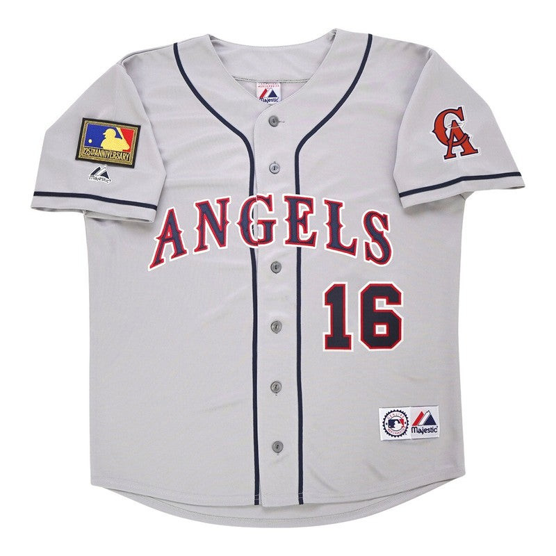 GA 1994 CA Grey Road Jersey 125th Patch