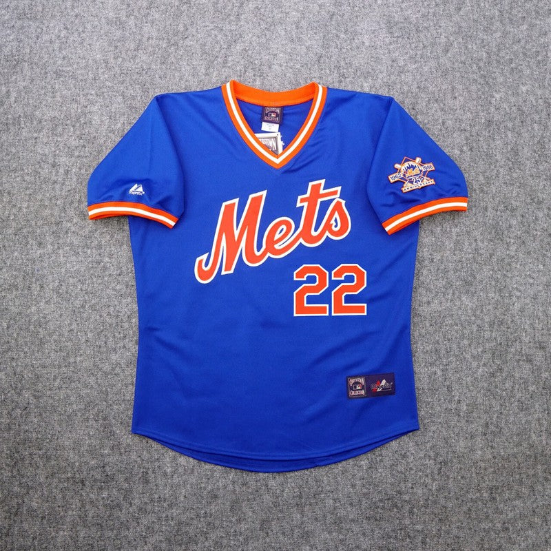 RK 1986 NYM Alternate Blue 25th Cooperstown Jersey