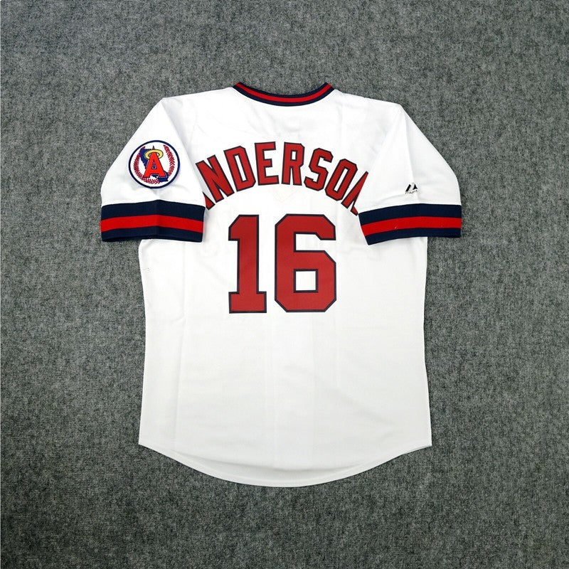 Garret Anderson California Angels Baseball jersey retro stitched fan gear RTJ02006