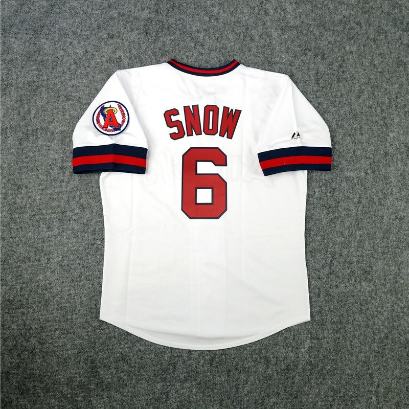 J T Snow California Angels Baseball jersey retro stitched fan gear RTJ02007