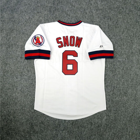 JT Snow CA Cooperstown Home White Throwback Jersey