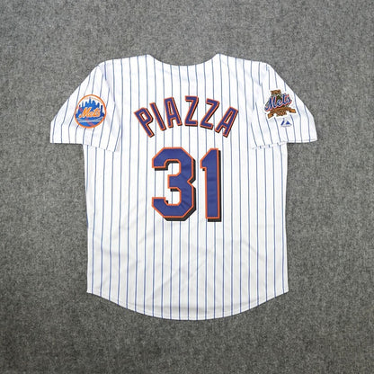 Mike Piazza 2002 New York Mets 2002 Baseball jersey retro stitched fan gear RTJ02205
