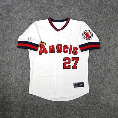 Mike Trout California Angels Baseball jersey retro stitched fan gear RTJ02232