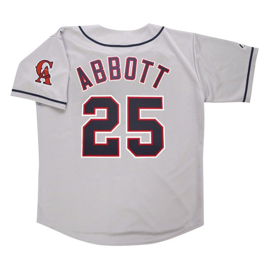 Jim Abbott California Angels Baseball jersey retro stitched fan gear RTJ02106