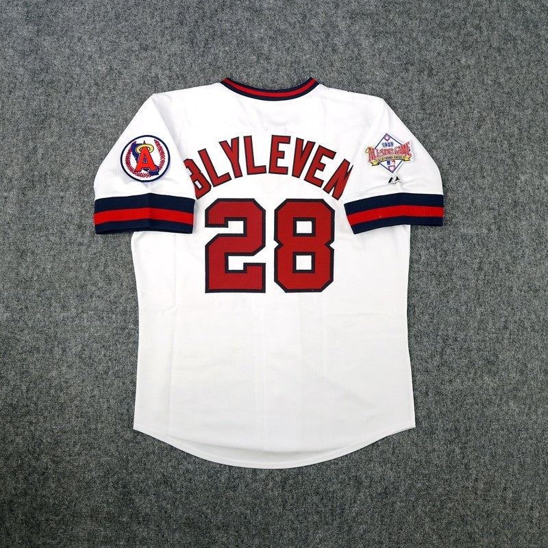 Bert Blyleven California Angels 1989 Baseball jersey retro stitched fan gear RTJ02033
