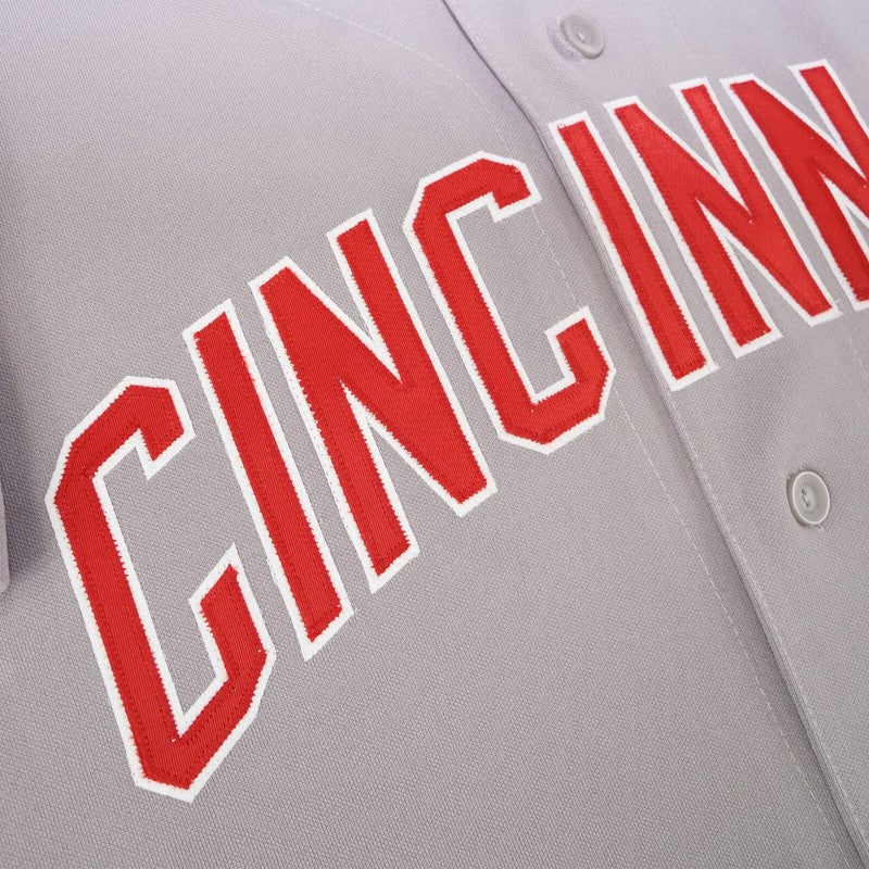 C1 Cooperstown Grey Road Jersey 100th Patch