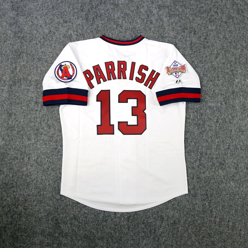 Lance Parrish California Angels 1989 Baseball jersey retro stitched fan gear RTJ02074