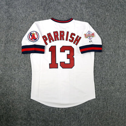 Lance Parrish California Angels 1989 Baseball jersey retro stitched fan gear RTJ02074