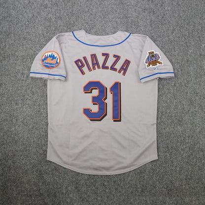 Mike Piazza 2002 New York Mets 2002 Baseball jersey retro stitched fan gear RTJ02117