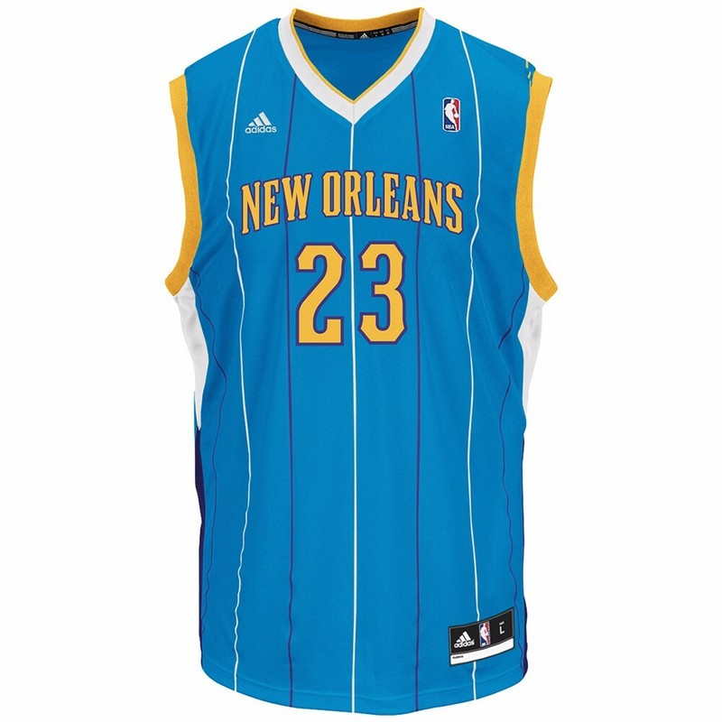 AD New Orleans Hornets Replica Blue Jersey