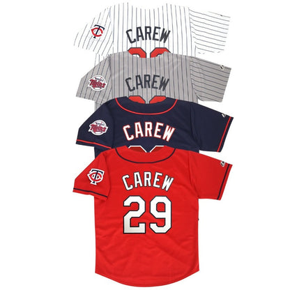 Rod Carew Minnesota Twins Baseball jersey retro stitched fan gear RTJ02188