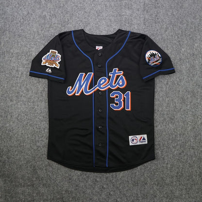 Mike Piazza 2002 New York Mets 2002 Baseball jersey retro stitched fan gear RTJ02175