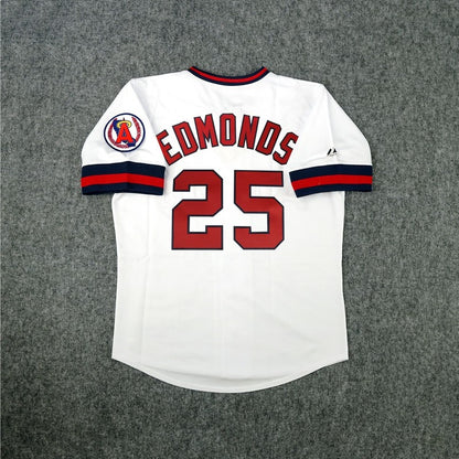 Jim Edmonds California Angels Baseball jersey retro stitched fan gear RTJ02137