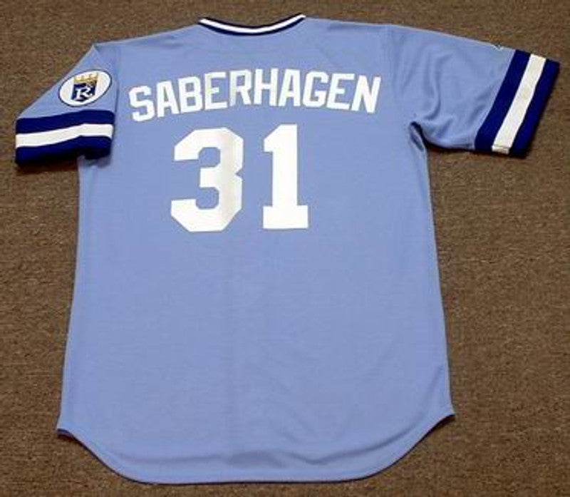 BS KCR 1985 Away Throwback Baseball Stitched Jersey, Vintage Baseball Jersey, Retro Sewn Jersey