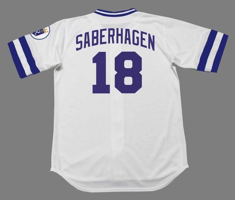 Bret Saberhagen Kansas City Royals 1989 Baseball jersey retro stitched fan gear RTJ01630