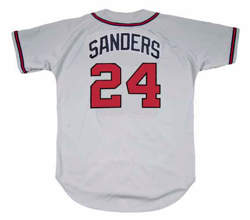 Deion Sanders Atlanta Braves 1992 Baseball jersey retro stitched fan gear RTJ01196