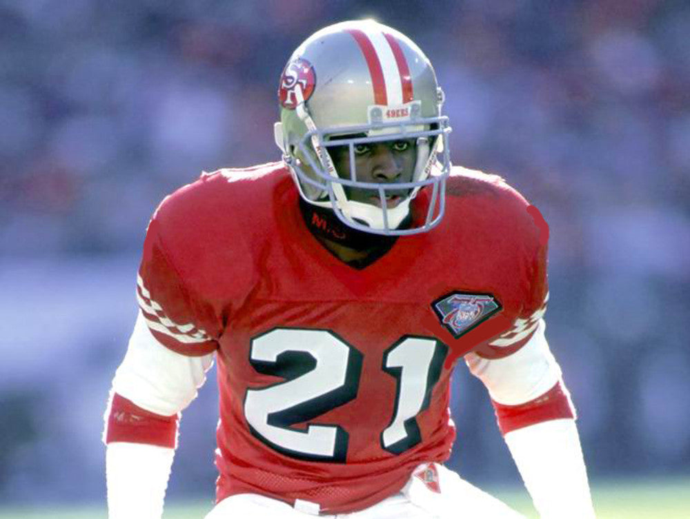 San Francisco 49ers Deion Sanders 1994 Home Throwback Football Jersey product image