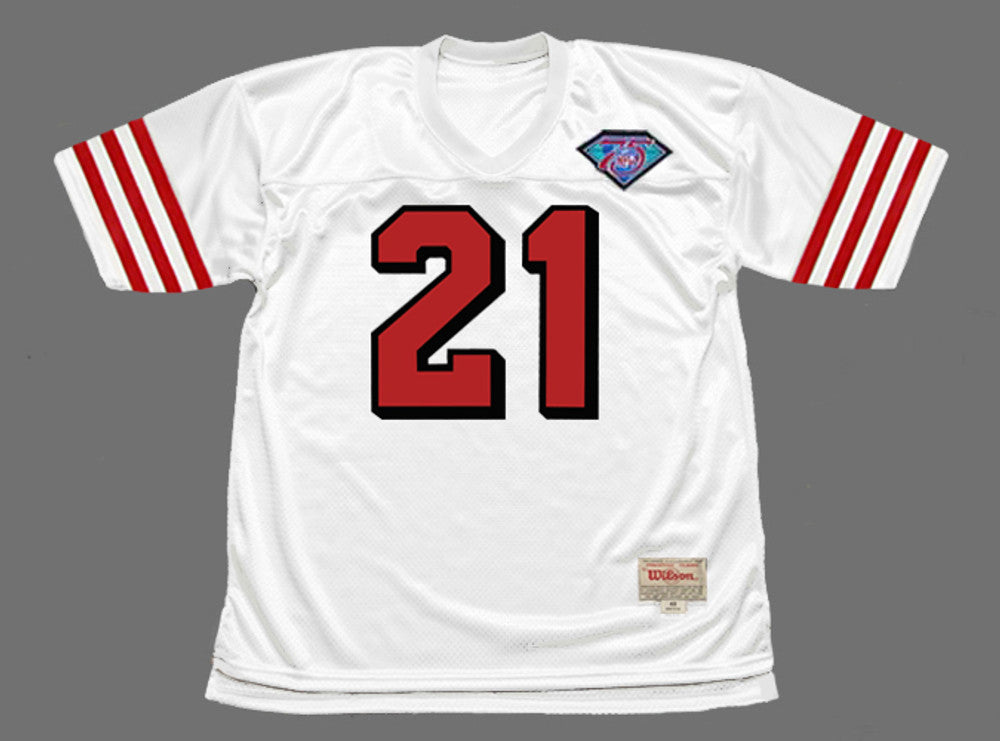 San Francisco 49ers Deion Sanders 1994 Away Throwback Football Jersey product image