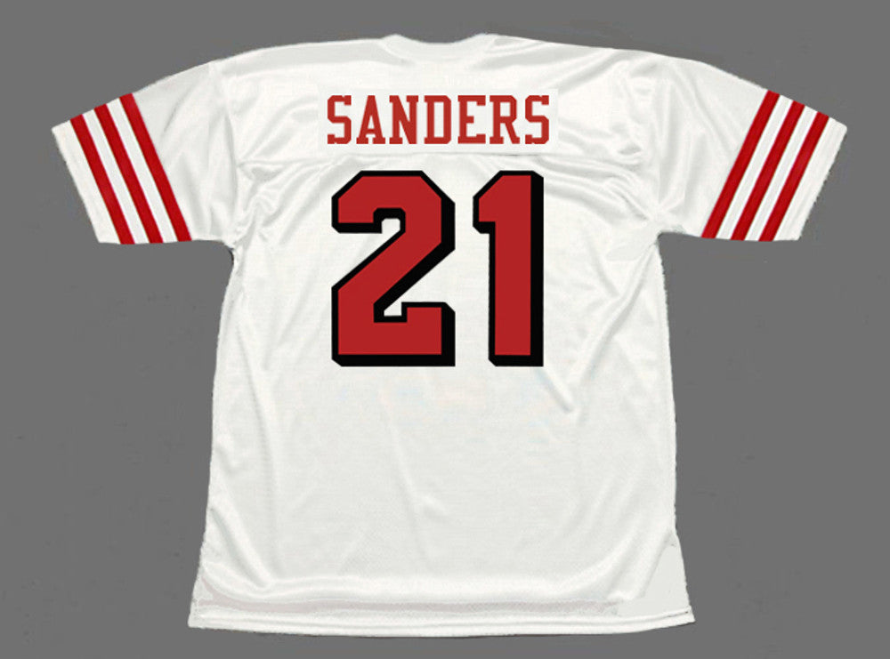 San Francisco 49ers Deion Sanders 1994 Away Throwback Football Jersey product image